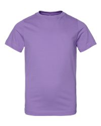 LAT 6101 Youth Fine Jersey Tee in Lavender