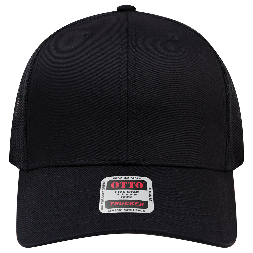 OTTO 112-1 mesh back trucker in Black
