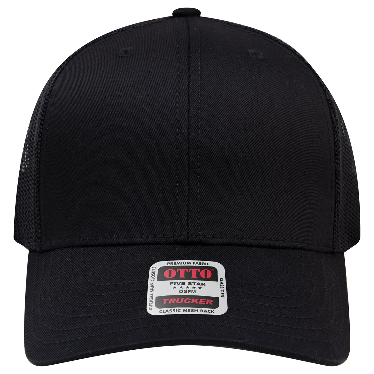 OTTO 112-1 mesh back trucker in Black