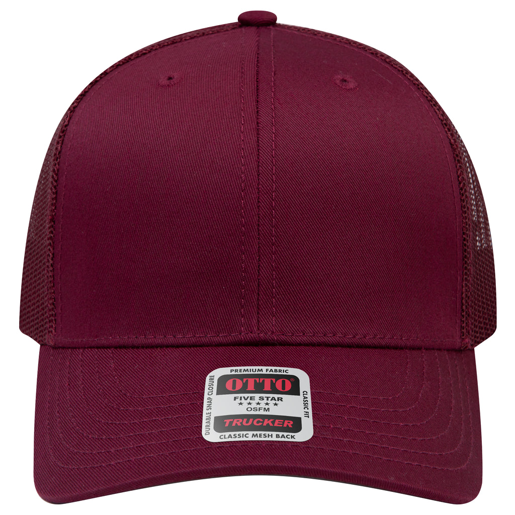 OTTO 112-1 mesh back trucker in Maroon