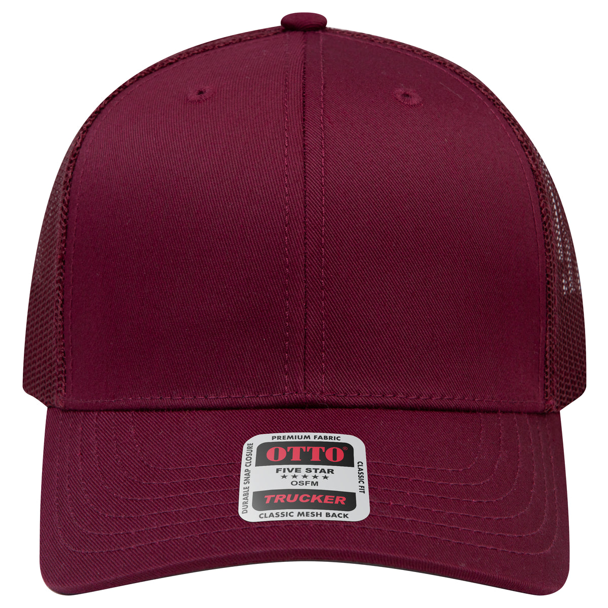 OTTO 112-1 mesh back trucker in Maroon