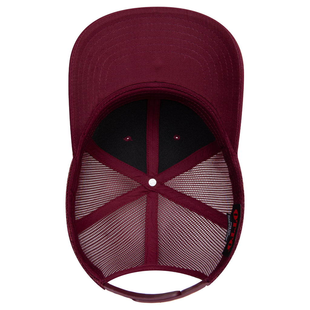 OTTO 112-1 mesh back trucker in Maroon