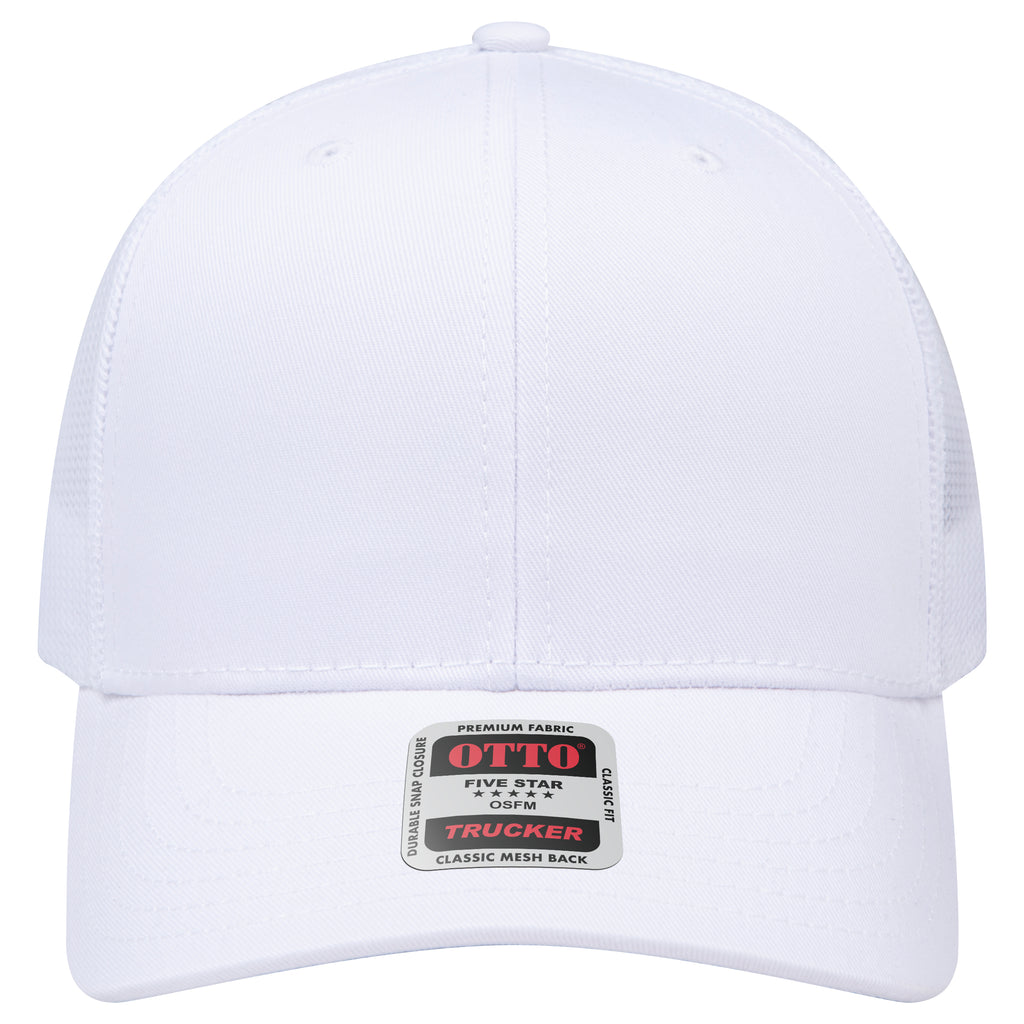 OTTO 112-1 mesh back trucker in White
