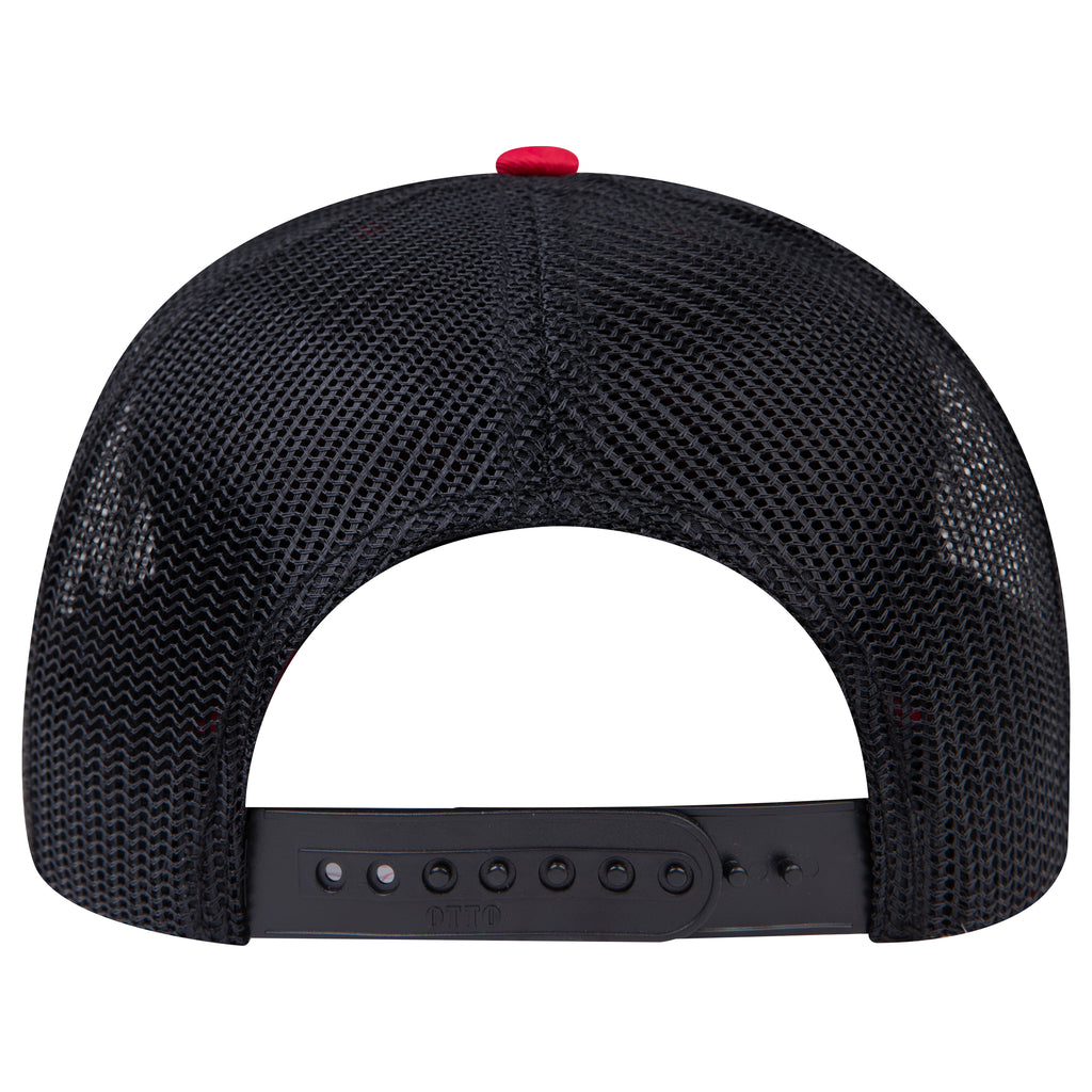 OTTO 112-1 mesh back trucker in Red / Black