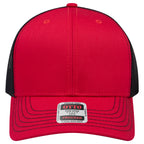 OTTO 112-1 mesh back trucker in Red / Black