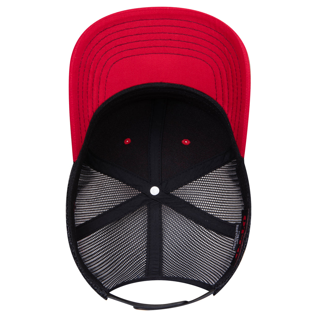 OTTO 112-1 mesh back trucker in Red / Black