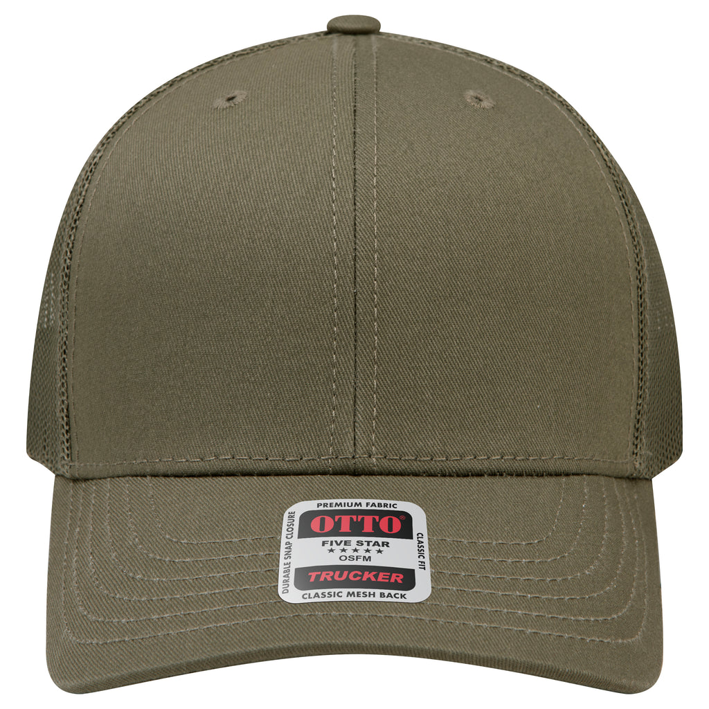 OTTO 112-1 mesh back trucker in Olive Green