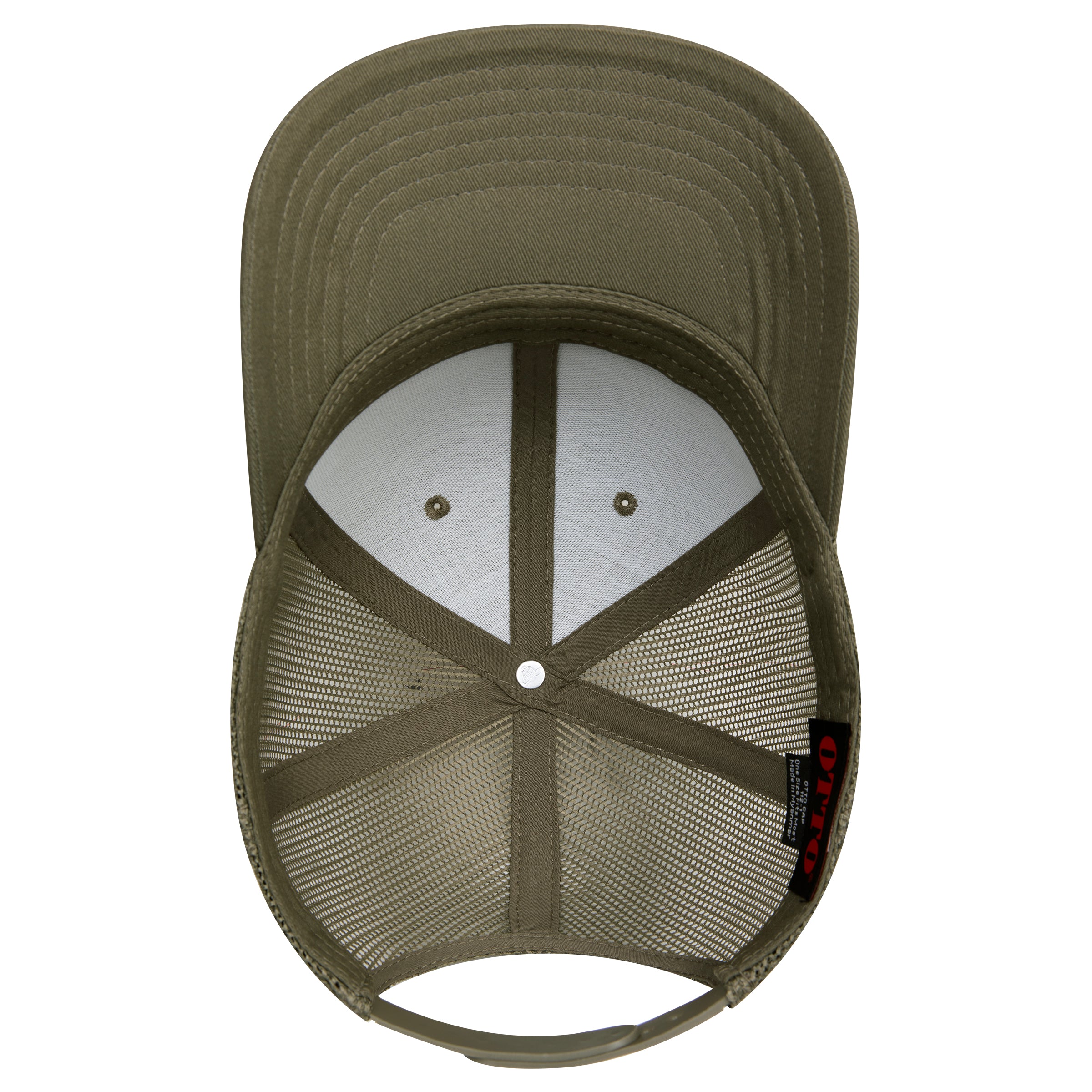 OTTO 112-1 mesh back trucker in Olive Green