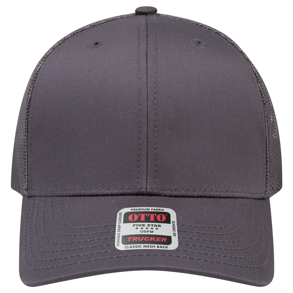 OTTO 112-1 mesh back trucker in Charcoal Gray
