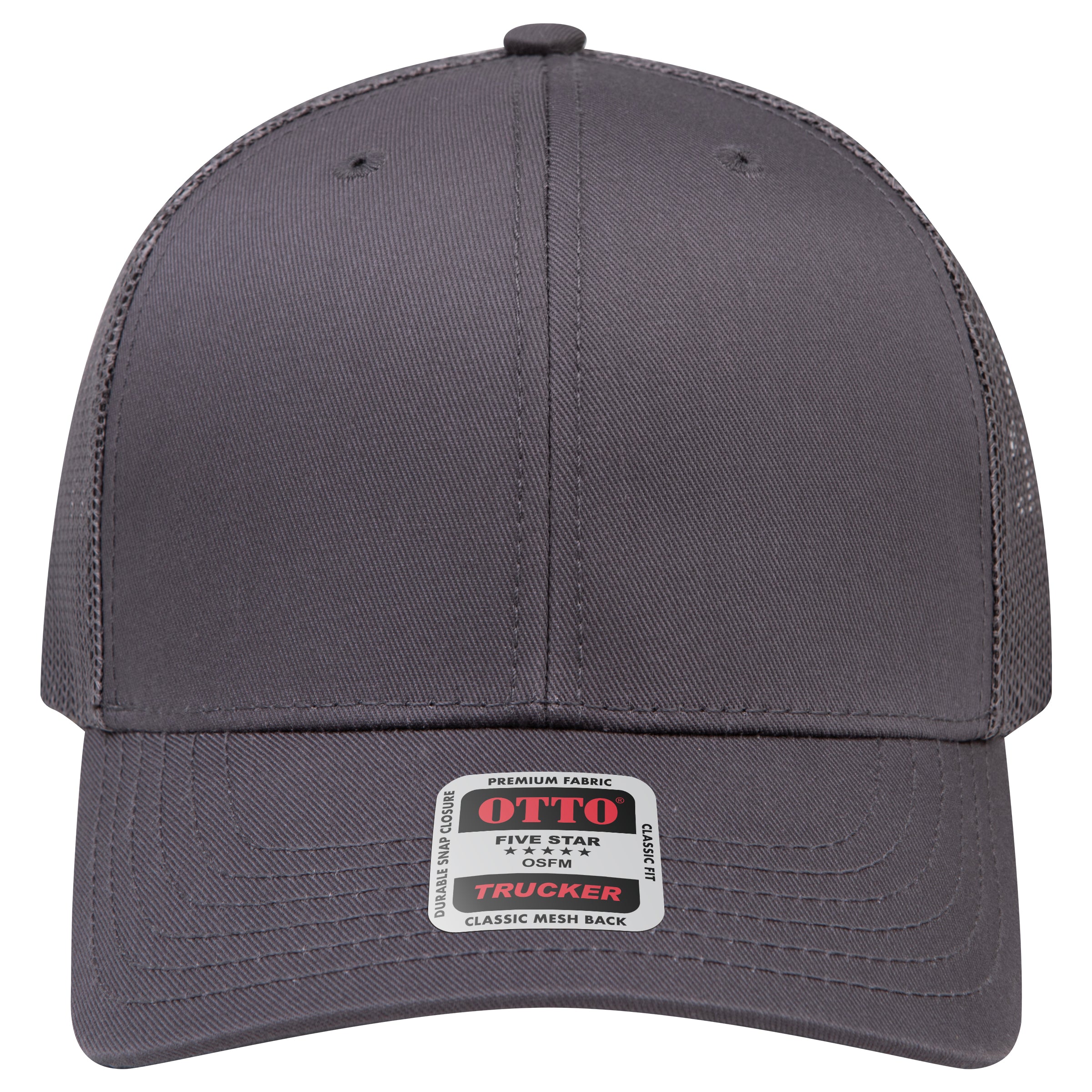 OTTO 112-1 mesh back trucker in Charcoal Gray
