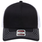 OTTO 112-1 mesh back trucker in Black / White