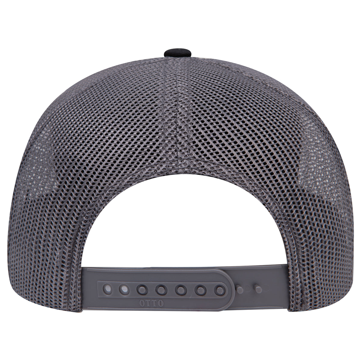 OTTO 112-1 mesh back trucker in Black / Charcoal Gray
