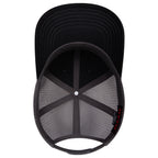 OTTO 112-1 mesh back trucker in Black / Charcoal Gray
