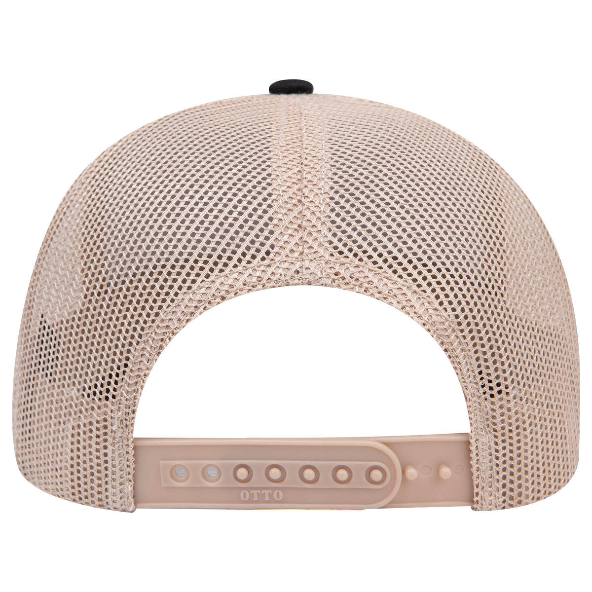 OTTO 112-1 mesh back trucker in Black / Khaki