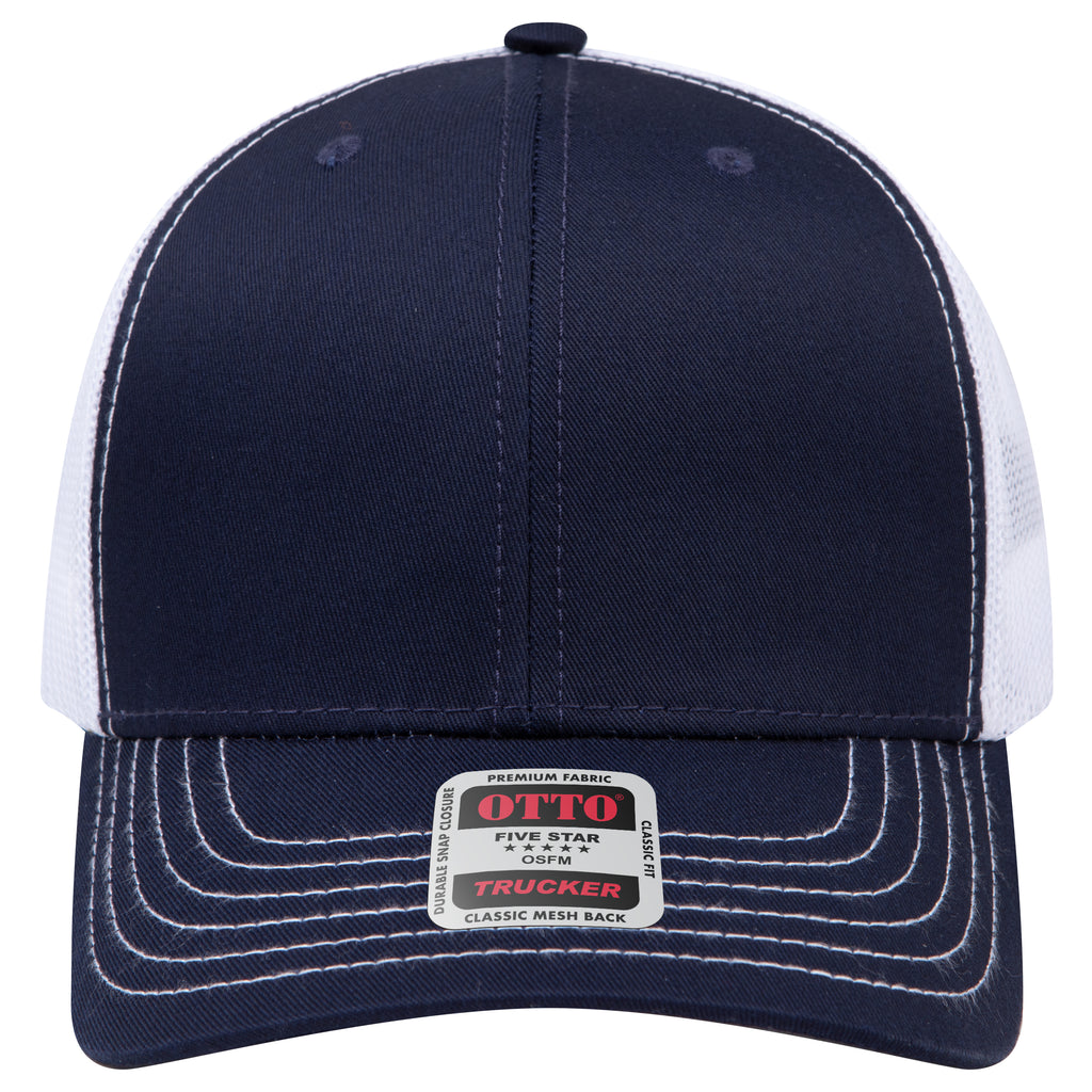 OTTO 112-1 mesh back trucker in Navy / White