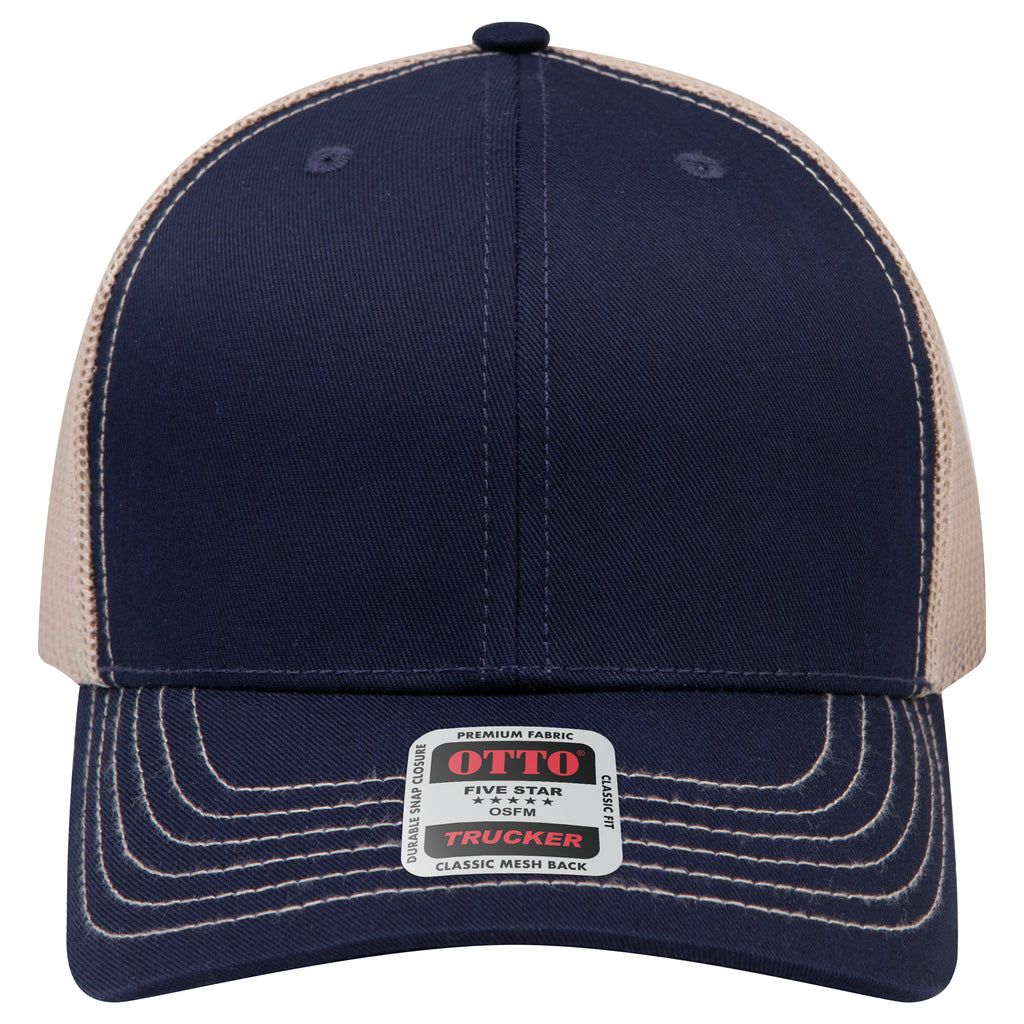 OTTO 112-1 mesh back trucker in Navy / Khaki