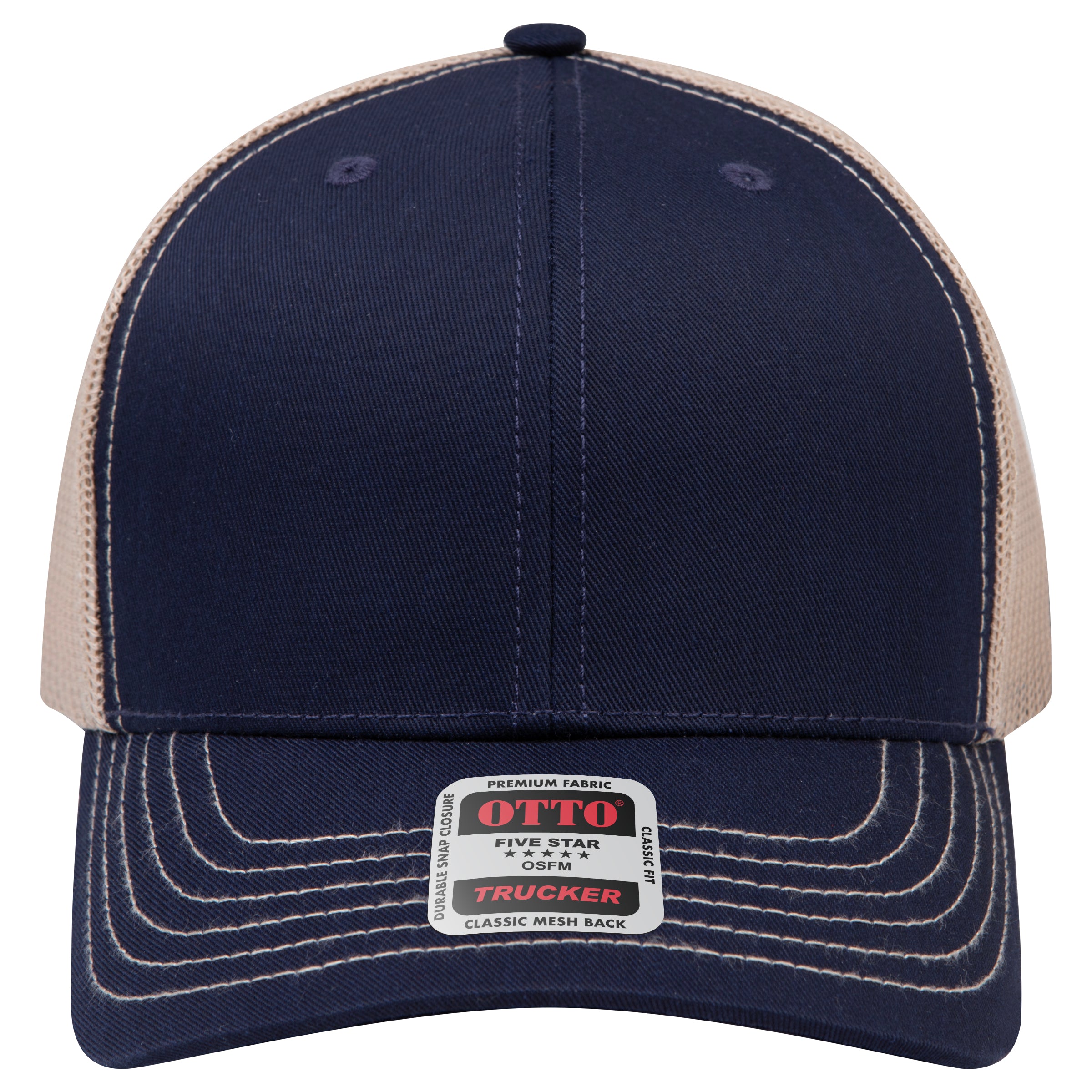 OTTO 112-1 mesh back trucker in Navy / Khaki