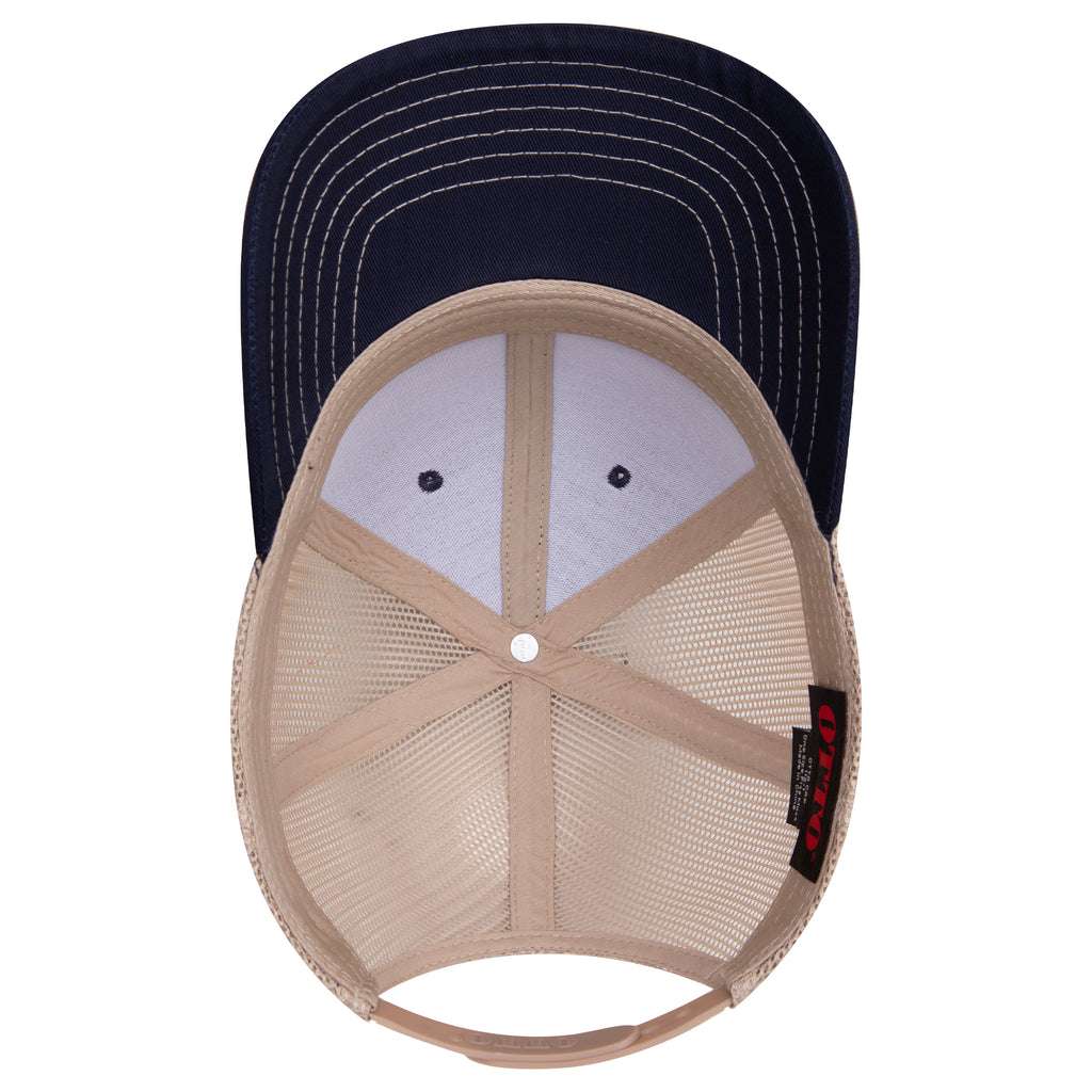 OTTO 112-1 mesh back trucker in Navy / Khaki