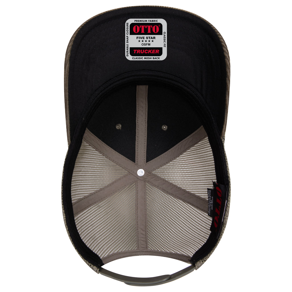 OTTO 112-1 mesh back trucker in Dark Olive Green