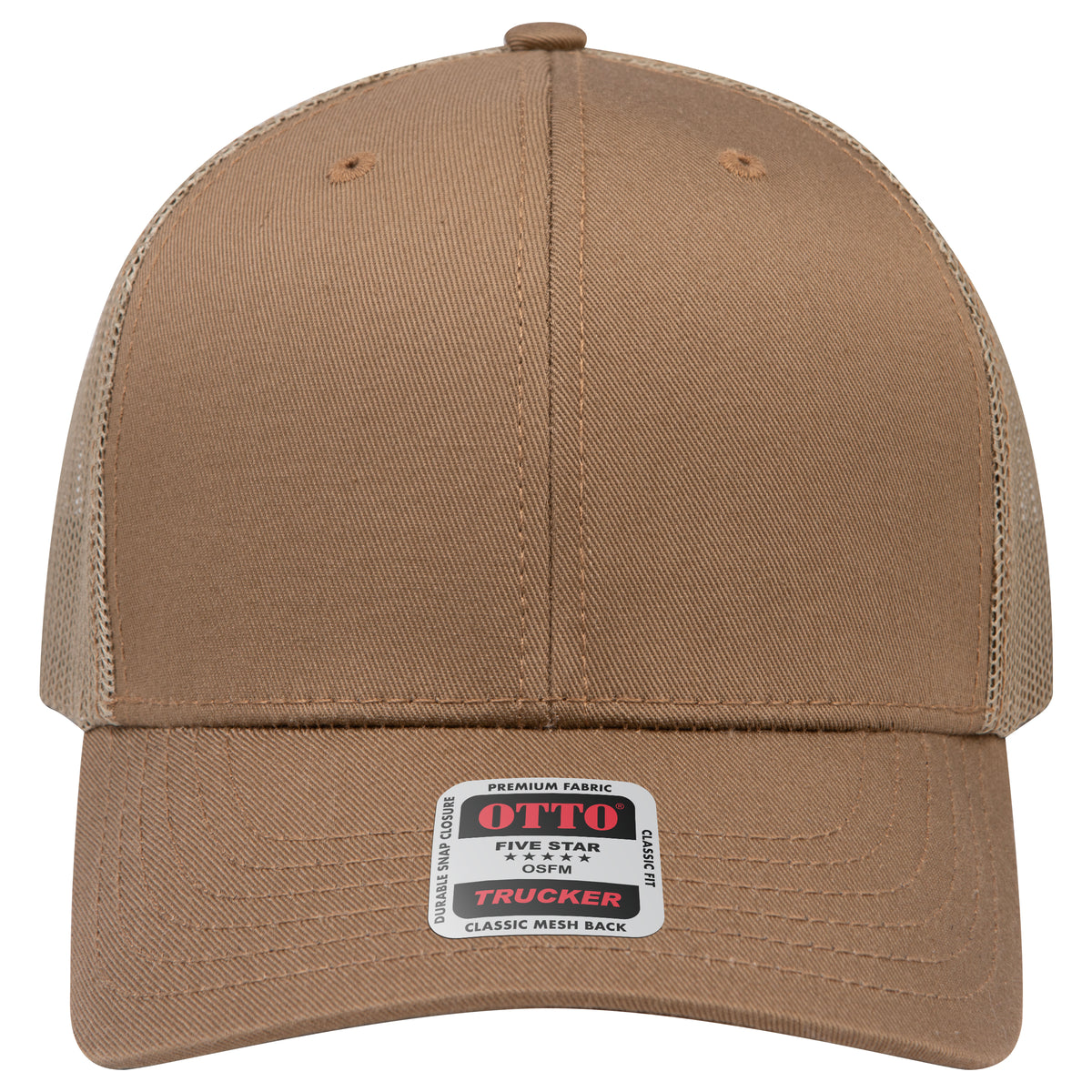 OTTO 112-1 mesh back trucker in Coyote Brown