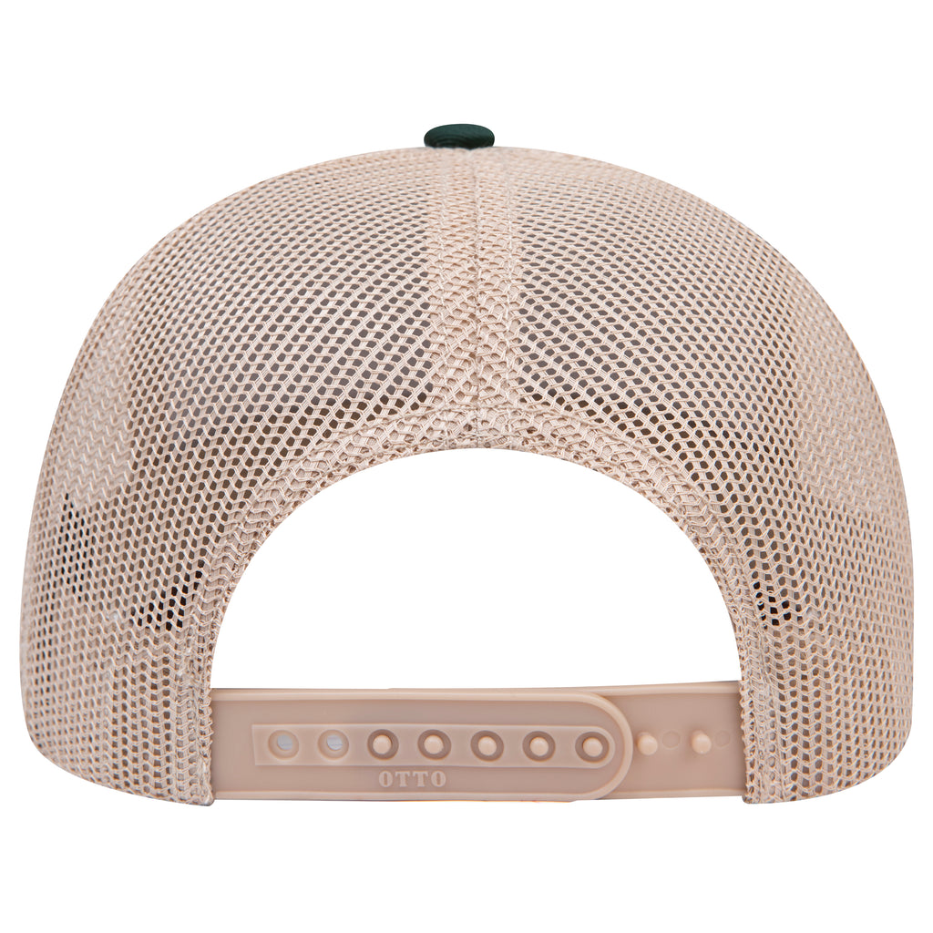 OTTO 112-1 mesh back trucker in Dark Green / Khaki