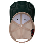 OTTO 112-1 mesh back trucker in Dark Green / Khaki