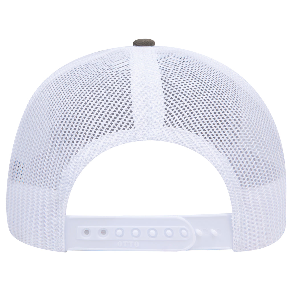 OTTO 112-1 mesh back trucker in Olive Green / White