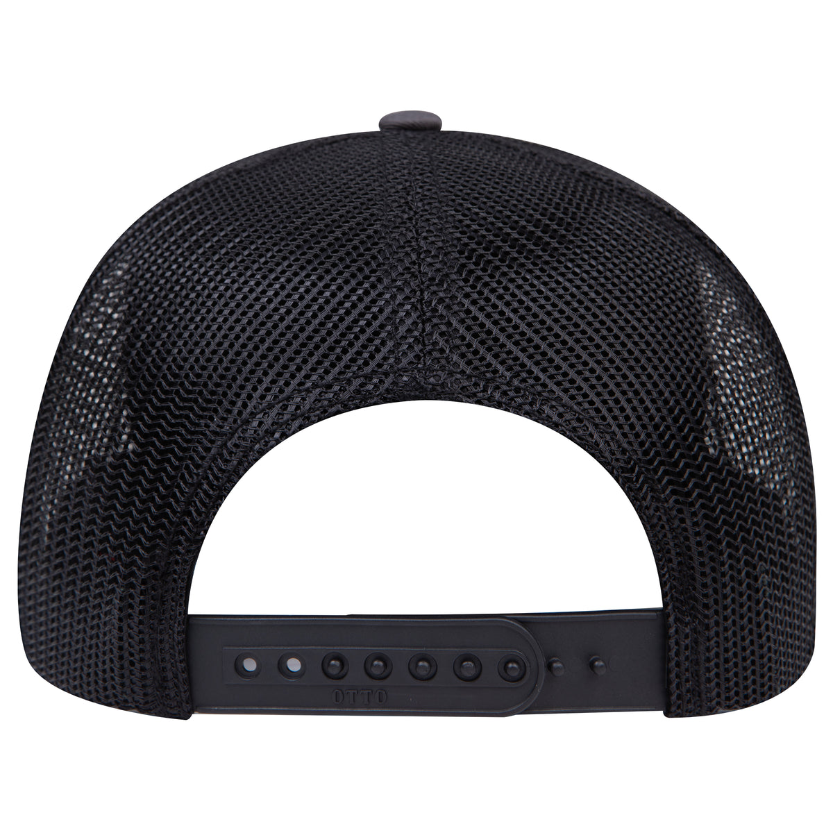 OTTO 112-1 mesh back trucker in Charcoal Gray / Black