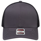 OTTO 112-1 mesh back trucker in Charcoal Gray / Black