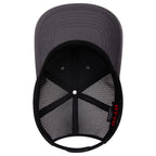 OTTO 112-1 mesh back trucker in Charcoal Gray / Black
