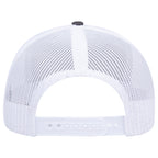 OTTO 112-1 mesh back trucker in Charcoal Gray / White