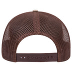 OTTO 112-1 mesh back trucker in Khaki / Dark Brown