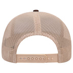 OTTO 112-1 mesh back trucker in Dark Brown / Khaki