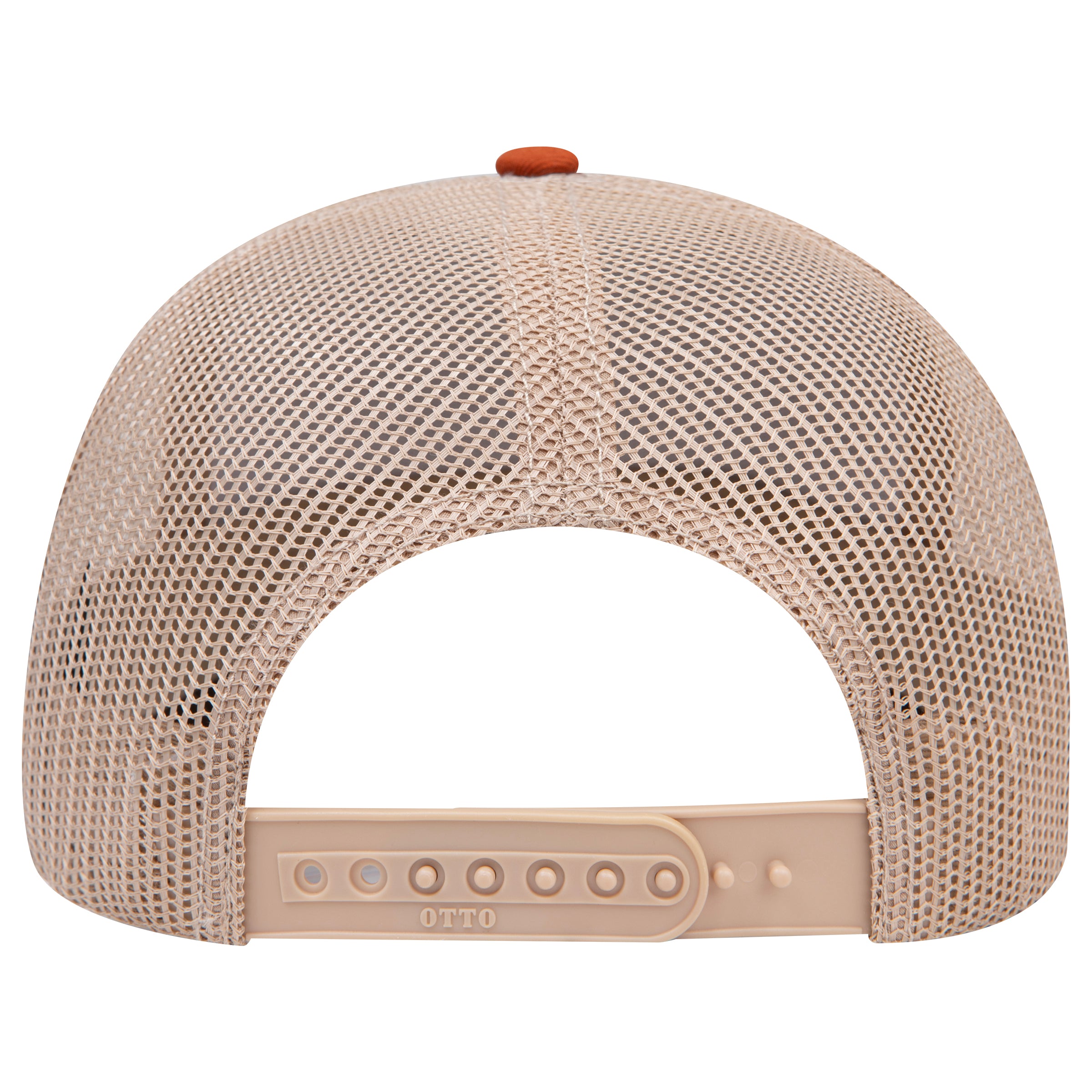 OTTO 112-1 mesh back trucker in Texas Orange / Khaki