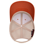 OTTO 112-1 mesh back trucker in Texas Orange / Khaki