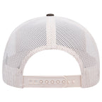 OTTO 112-1 mesh back trucker in Dark Olive Green / Light Khaki