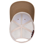 OTTO 112-1 mesh back trucker in Coyote Brown / Light Khaki