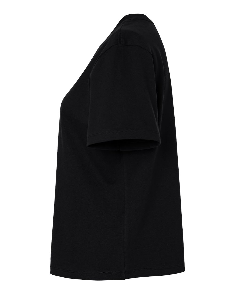 BELLA+CANVAS 6110 black, side detail
