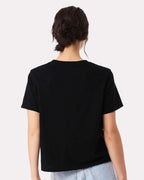 BELLA+CANVAS 6110 black on model, back