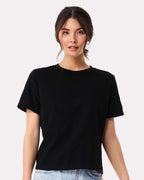 BELLA+CANVAS 6110 black on model, front