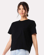 BELLA+CANVAS 6110 black on model, side