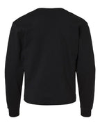 BELLA+CANVAS 3511Y youth long sleeve black, back view