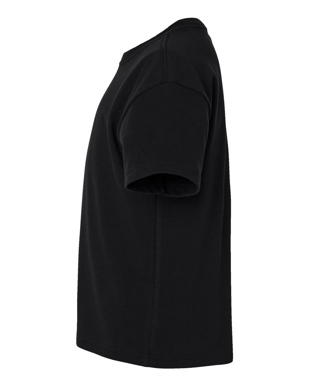 BELLA+CANVAS 3010Y youth heavyweight black, side detail