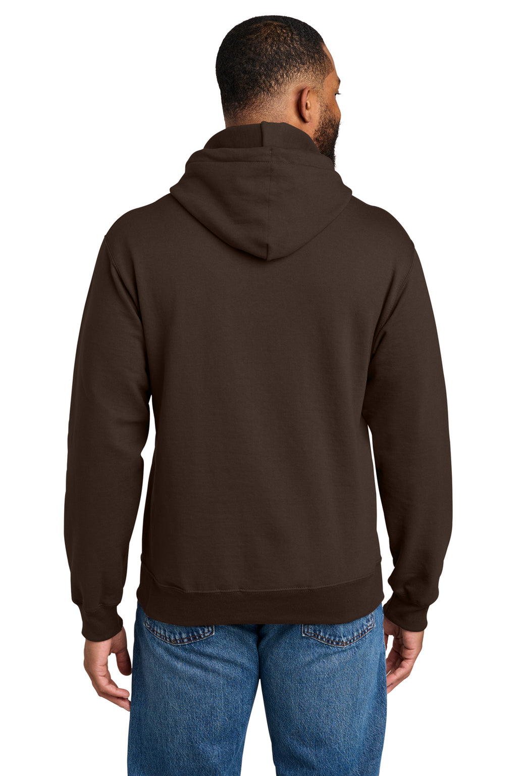 Port & Company Essential Fleece Pullover Hoodie PC90H — Dark Choc/ Brown