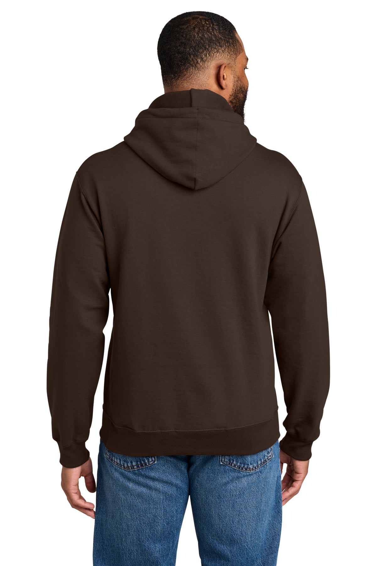 Port & Company Essential Fleece Pullover Hoodie PC90H — Dark Choc/ Brown