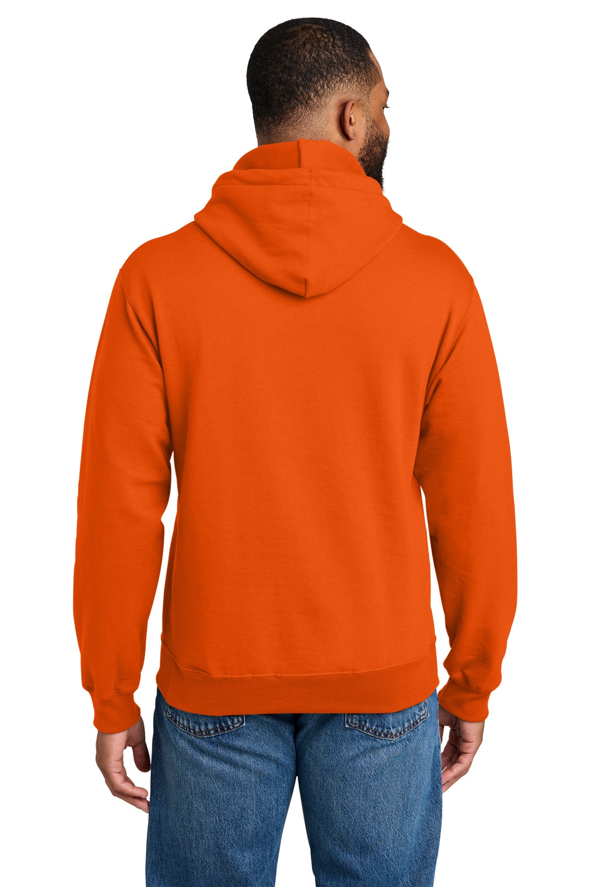 Port & Company Essential Fleece Pullover Hoodie PC90H — Orange