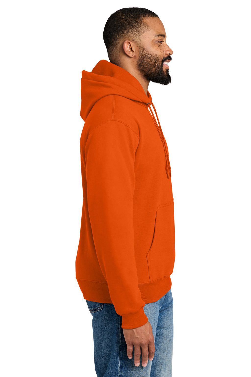 Port & Company Essential Fleece Pullover Hoodie PC90H — Orange