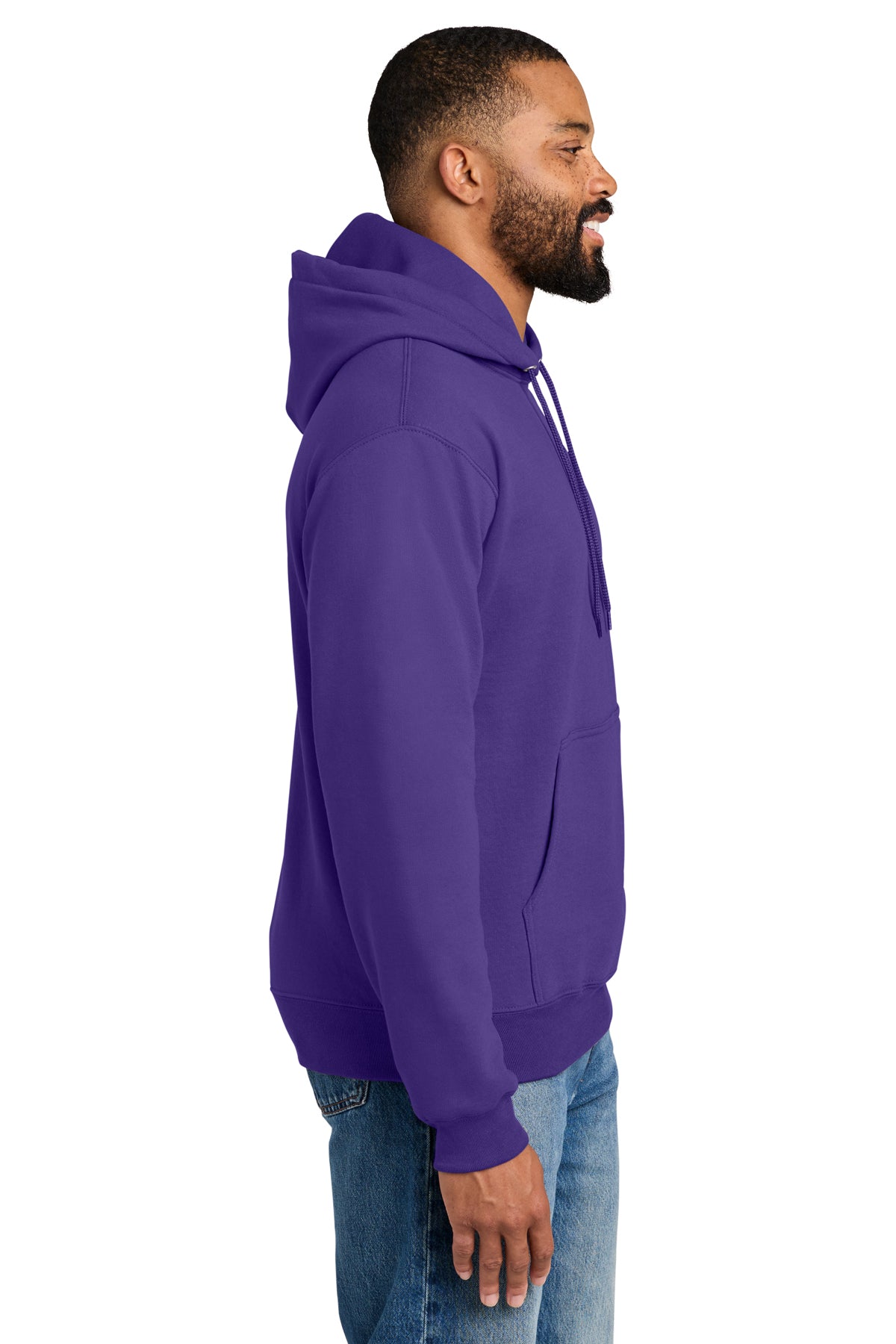 Port & Company Essential Fleece Pullover Hoodie PC90H — Purple