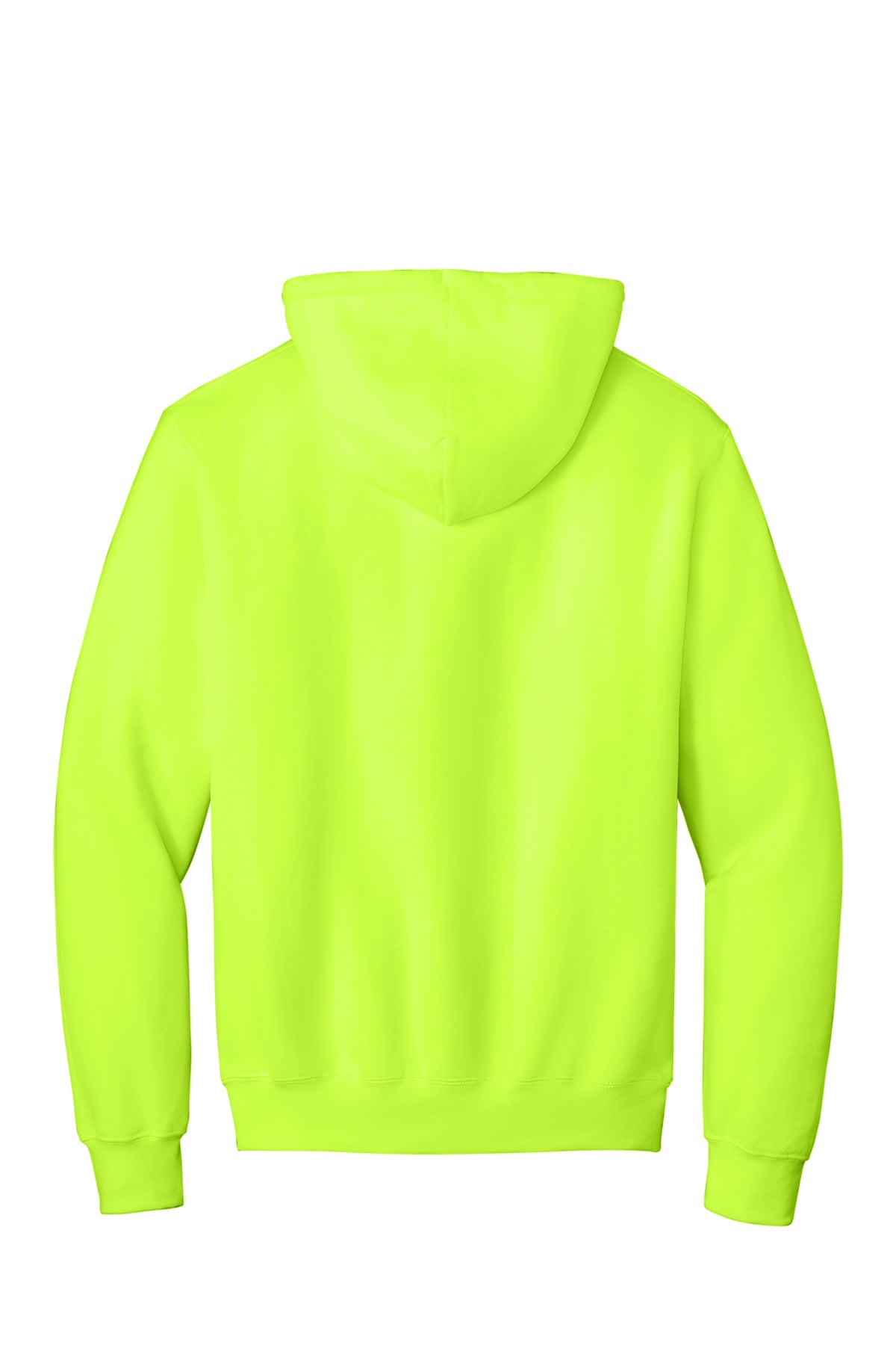 Port & Company Essential Fleece Pullover Hoodie PC90H — Safety Green