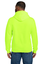 Port & Company Essential Fleece Pullover Hoodie PC90H — Safety Green